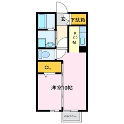 竹谷ヒルズの物件間取画像